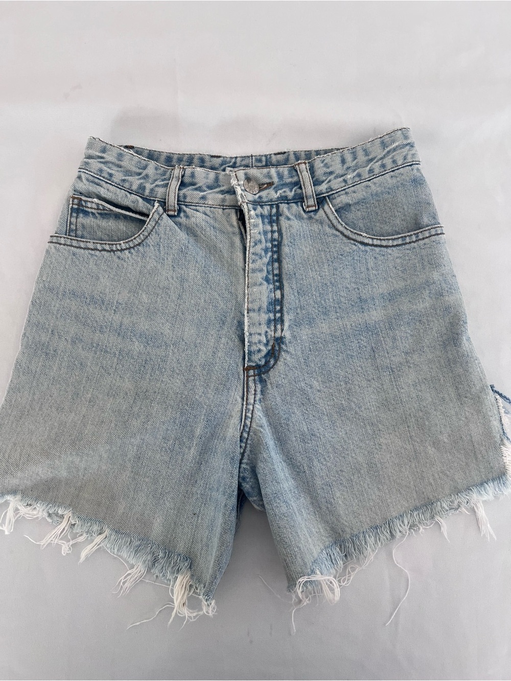 Vintage Guess High-Rise Light Blue Denim Cutoff Shorts